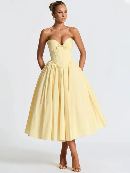 Robe Midi Bustier Style Corset Constance