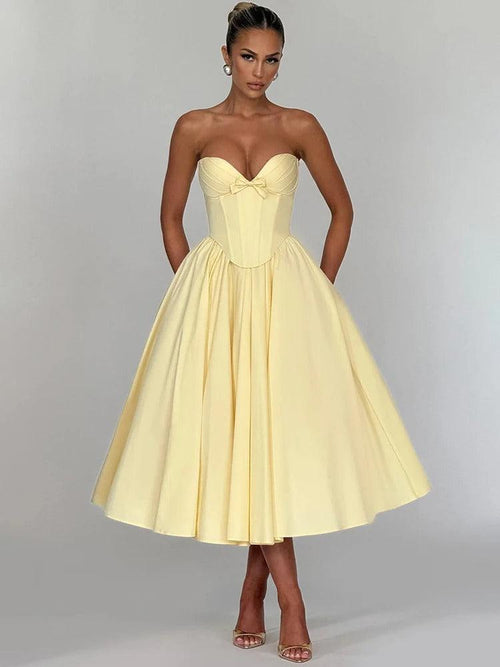 Robe Midi Bustier Style Corset Constance