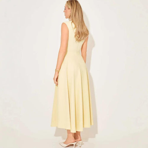 Robe Midi Évasée Sans Manches Sisi