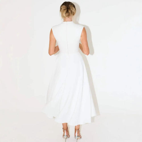 Robe Midi Évasée Sans Manches Sisi