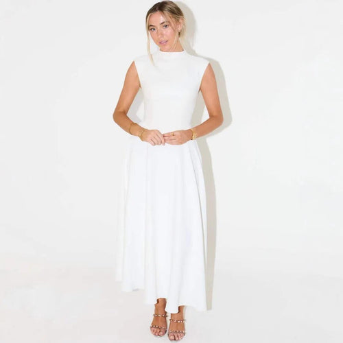 Robe Midi Évasée Sans Manches Sisi