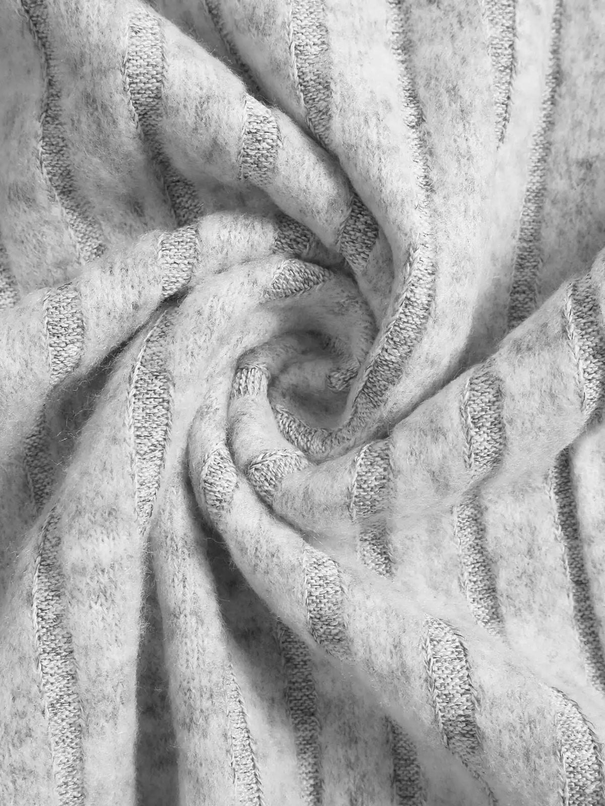 Robe Midi Moulante en Maille Côtelée Laurène-Gris-