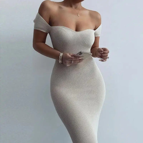 Robe Midi Moulante Madeleine - Abricot / XS