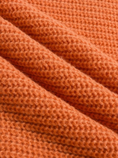 Robe Pull à Col Large et Ceinture Oriane