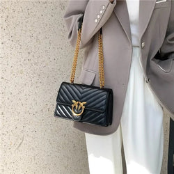Sac à Main Matelassé Léopoldine - Noir