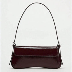 Sac Baguette Verni Honorine - Brun