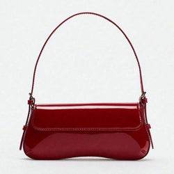 Sac Baguette Verni Honorine - Rouge