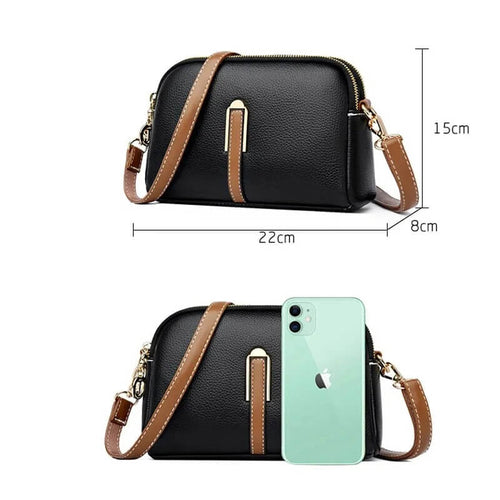 Sac Bandoulière Compact Isaline - Noir