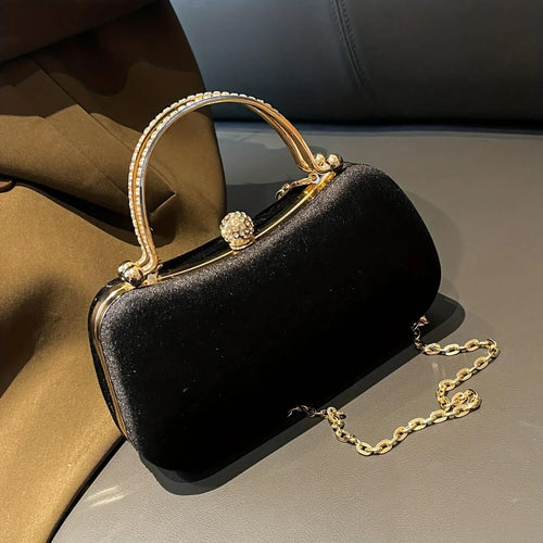 Sac Minaudière à Strass Luce - Noir
