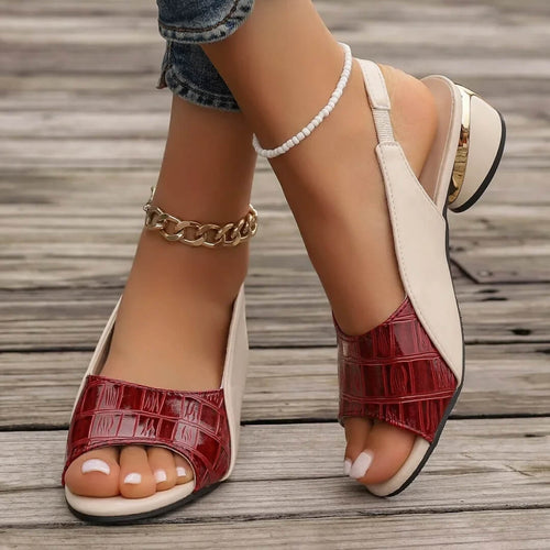 Sandales à Petit Talon Bloc Lysara