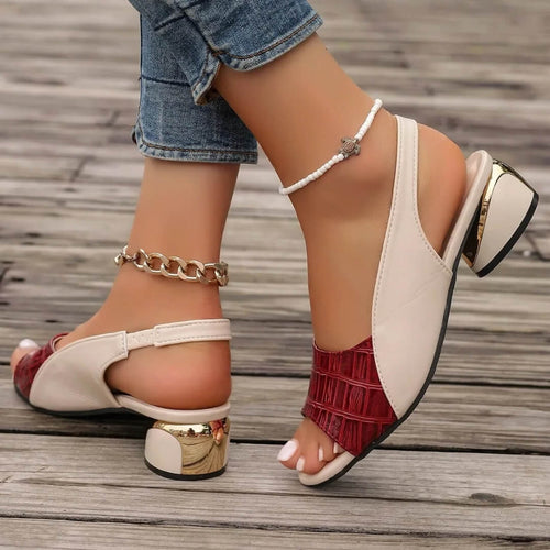 Sandales à Petit Talon Bloc Lysara