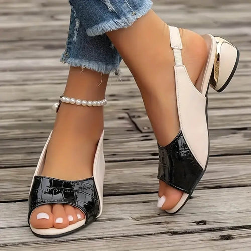 Sandales à Petit Talon Bloc Lysara