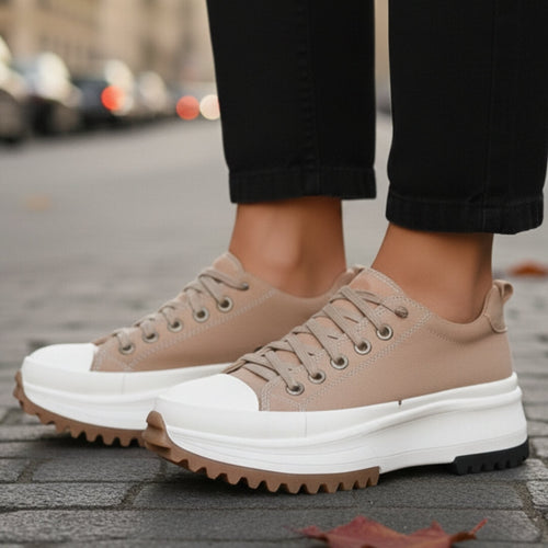 Sneakers à Plateforme Crantée Elvaina