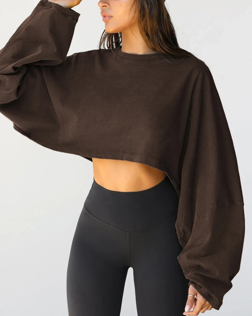 Sweat Court Oversize Ellyane - Brun / 34