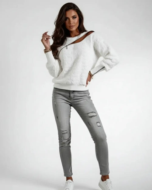 Sweat Effet Texturé Naelise