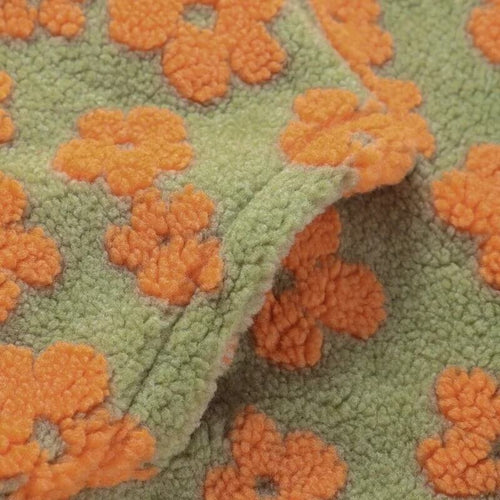 Sweat Polaire à Motifs et Col Zippé Florine