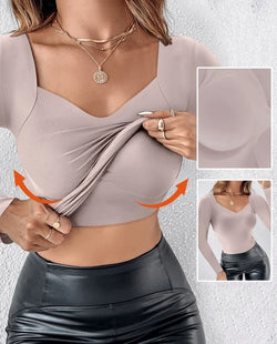 Top Court Décolleté Cœur Syrène - Lavande / 34