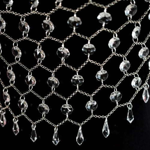 Top Harnais Bijou en Strass Aurore - Argent