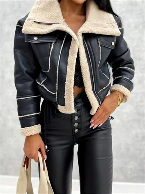 Veste Aviateur Courte Doublée Solène