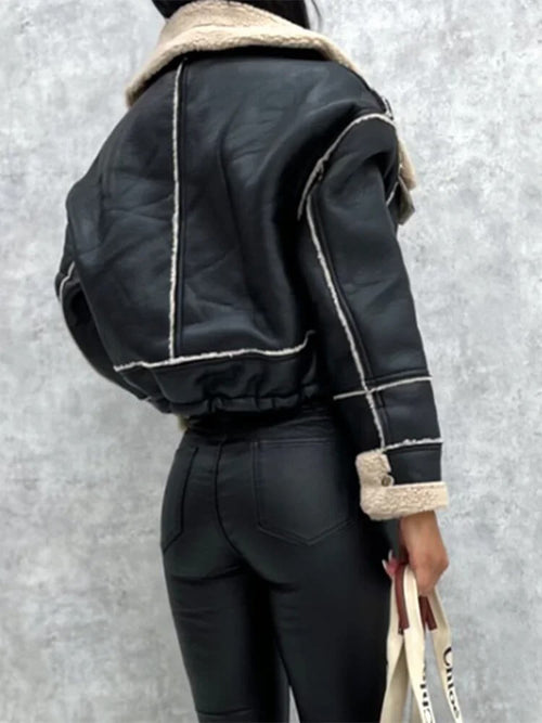 Veste Aviateur Courte Doublée Solène