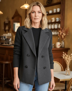 Veste Bi-Matière Iléana - Noir / 34