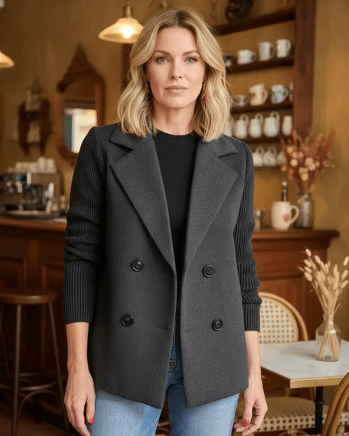 Veste Bi-Matière Iléana - Noir / 34