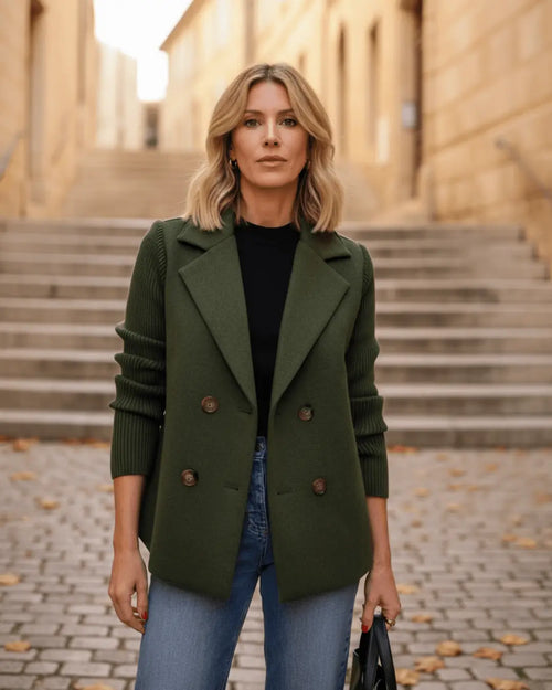 Veste Bi-Matière Iléana - Vert / 34