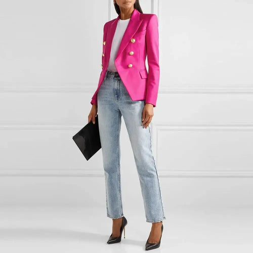 Veste Blazer Structurée à Double Boutonnage Clotilde