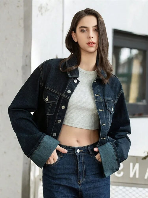 Veste Courte en Denim Célestine
