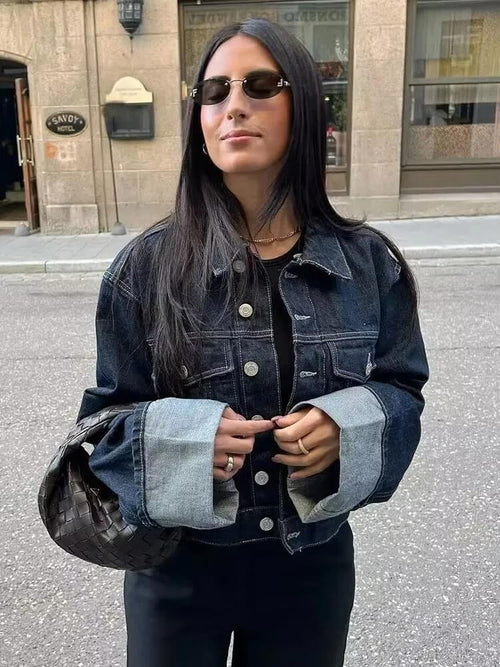 Veste Courte en Denim Célestine