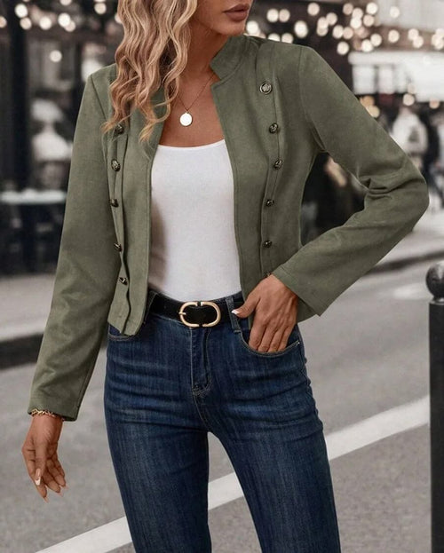 Veste Courte Style Officier Vienne - Vert / 34