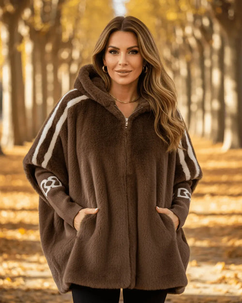 Veste Fausse Fourrure à Capuche Maelith