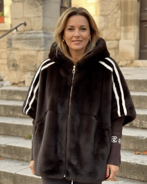 Veste Fausse Fourrure à Capuche Maelith