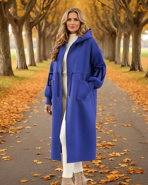 Veste Longue Bi-Matière à Capuche Myrlin