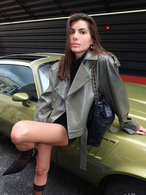 Veste Motard Oversize Avelie