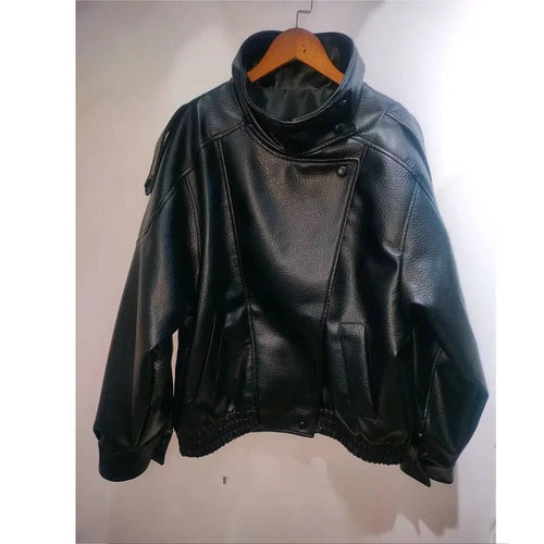 Veste perfecto courte en simili cuir Lunelle