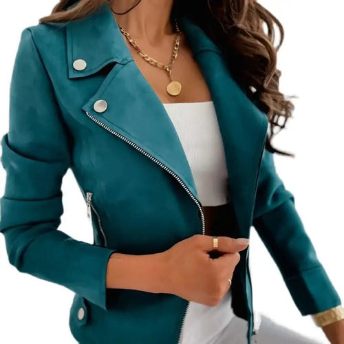 Veste Perfecto Zippée Palerme Charlotte Vert / XS