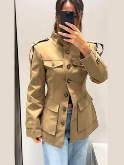 Veste Saharienne Structurée Elvane - Beige / 34