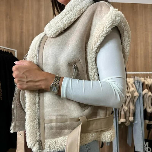 Veste Sans Manches en Suédine Elowen